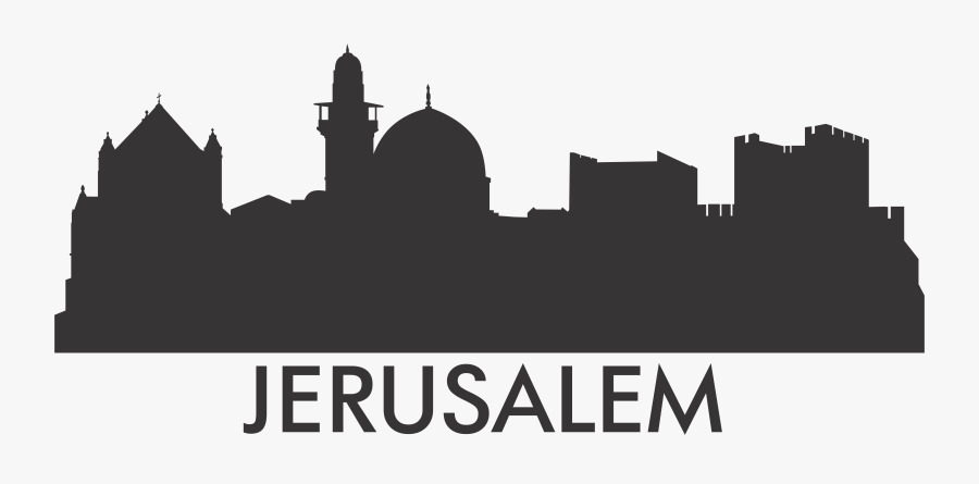 Skyline Jerusalem, Transparent Clipart
