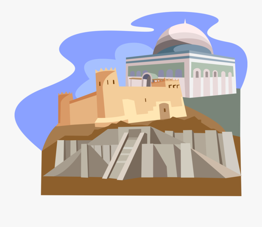 Vector Illustration Of Iraq Great Ziggurat Of Ur, Qatar - Saudi Arabia Clipart Png, Transparent Clipart