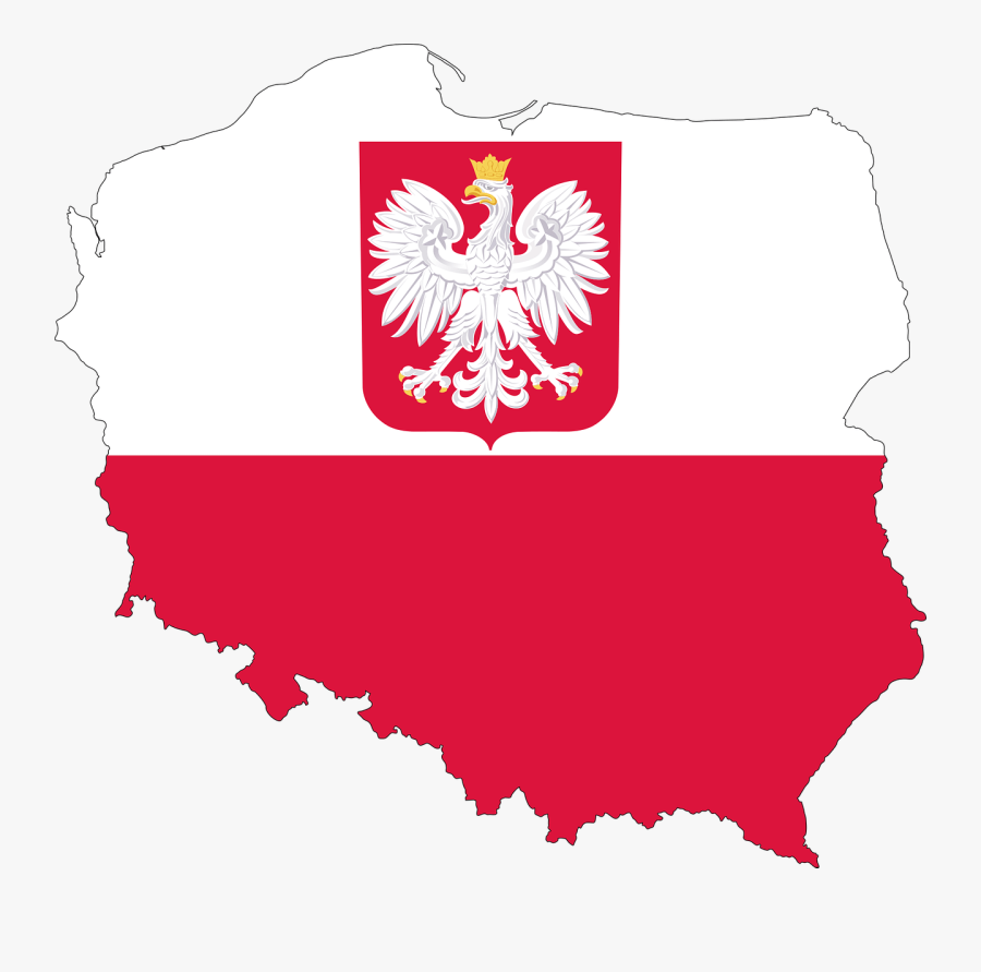 Poland Map And Flag, Transparent Clipart