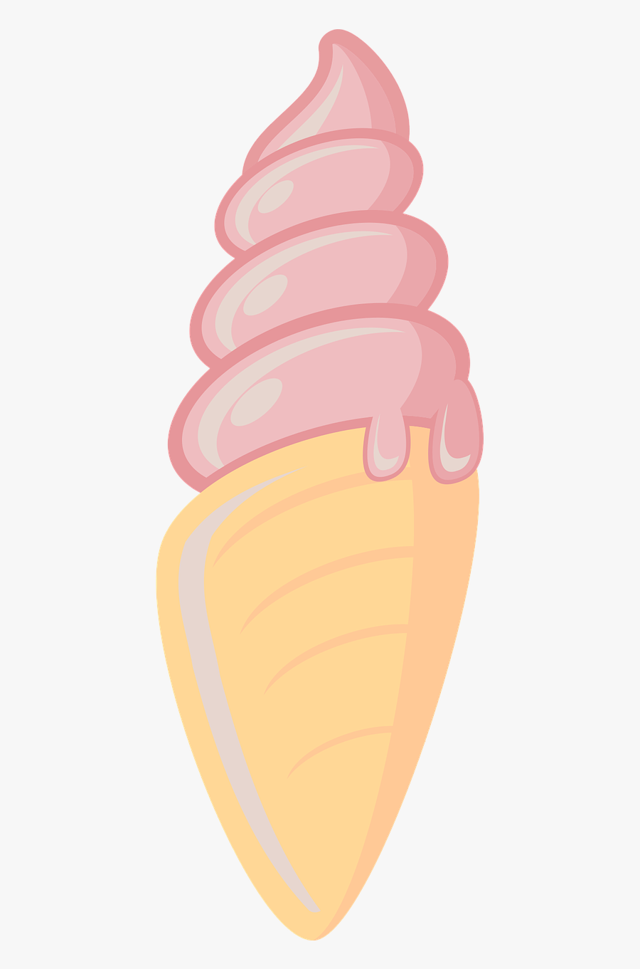Ice Cream Ice Cream Cone Dessert Free Picture - Gelato, Transparent Clipart