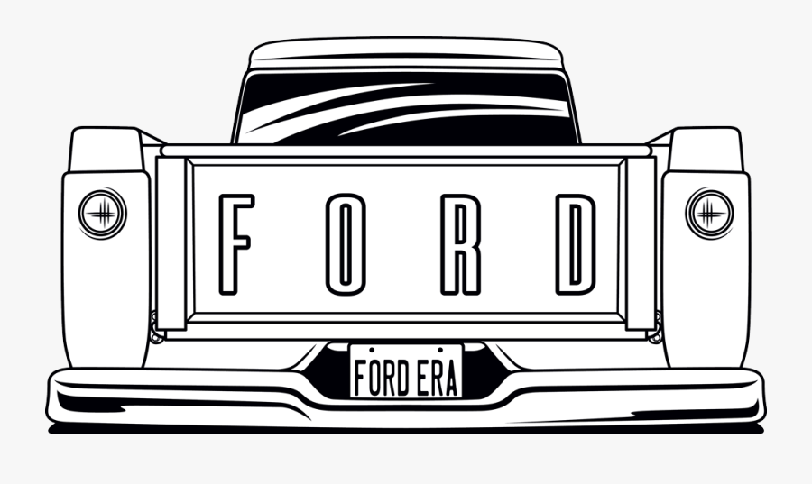 1958 Ford Truck Art, Transparent Clipart