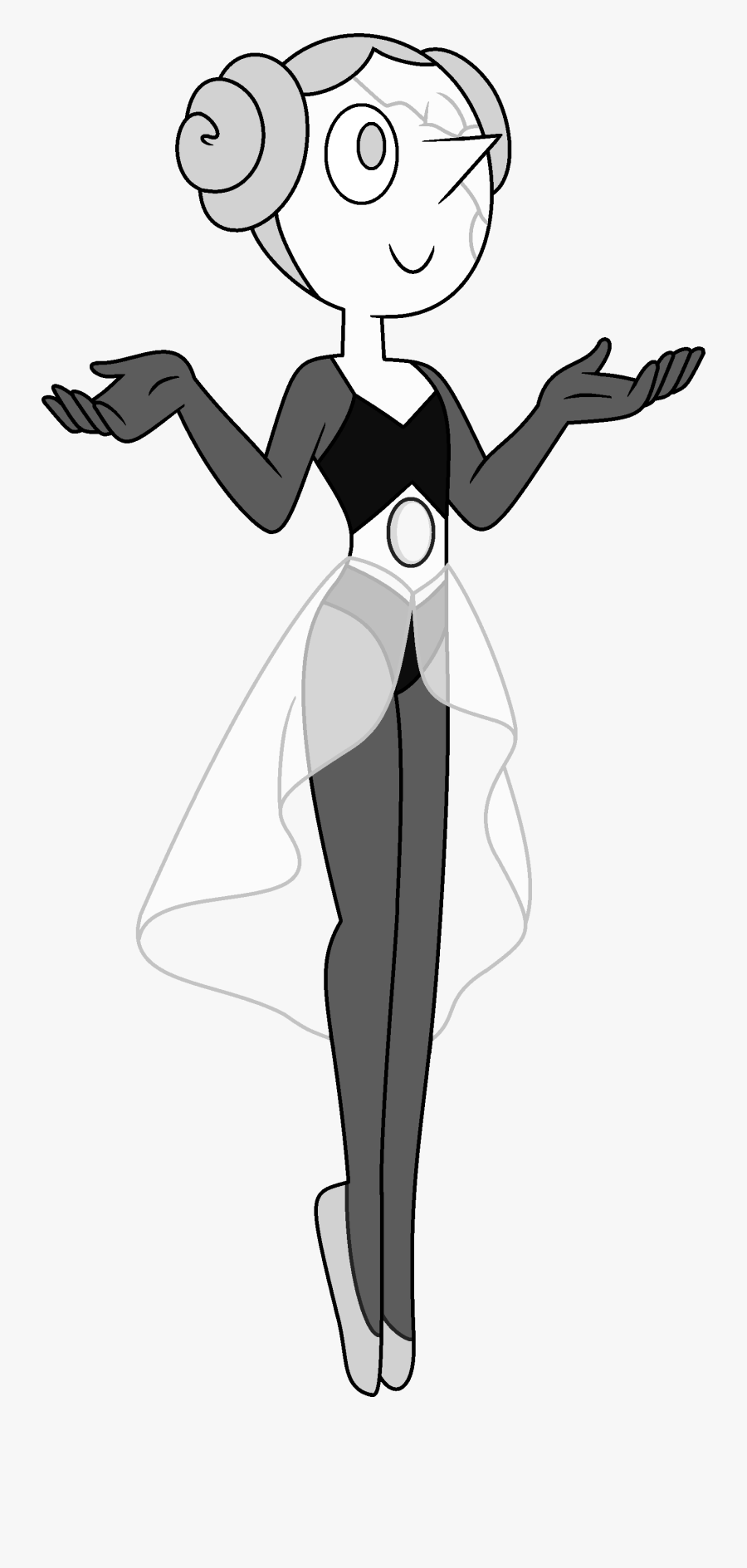 Pearl Clipart Steven Universe - Steven Universe White Pearl, Transparent Clipart