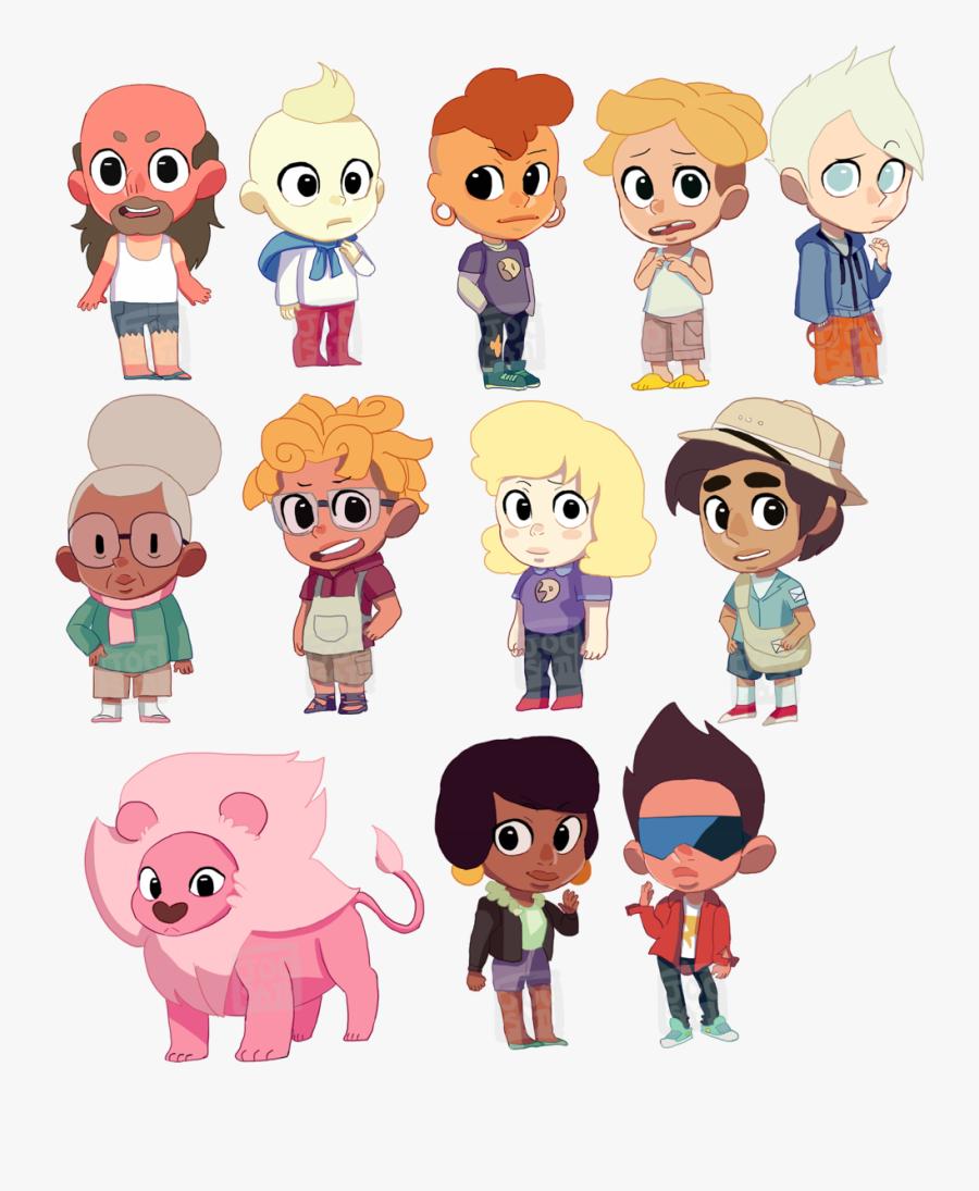 Apple And Onion Fanart - Steven Universe Lars Chibi, Transparent Clipart