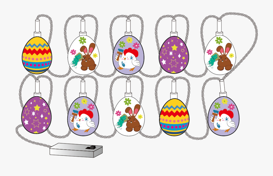 Led 10 Lights String Light Clipart , Png Download, Transparent Clipart