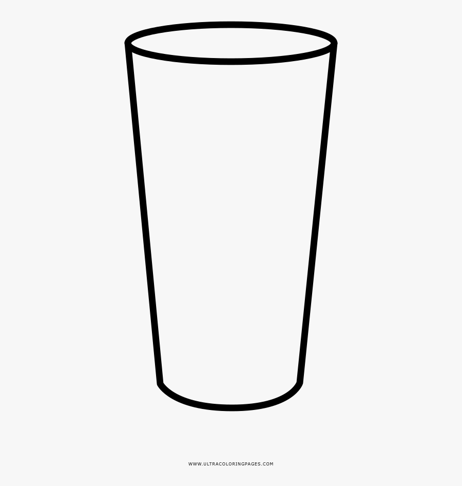 Pint Glass Coloring Page, Transparent Clipart