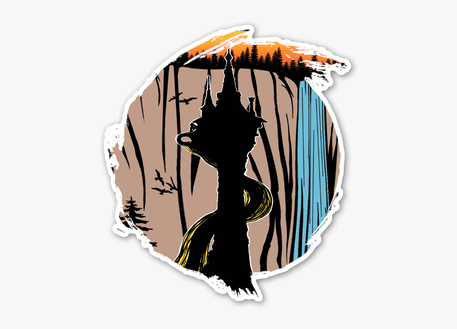 All Tangled Up Sticker - Illustration, Transparent Clipart