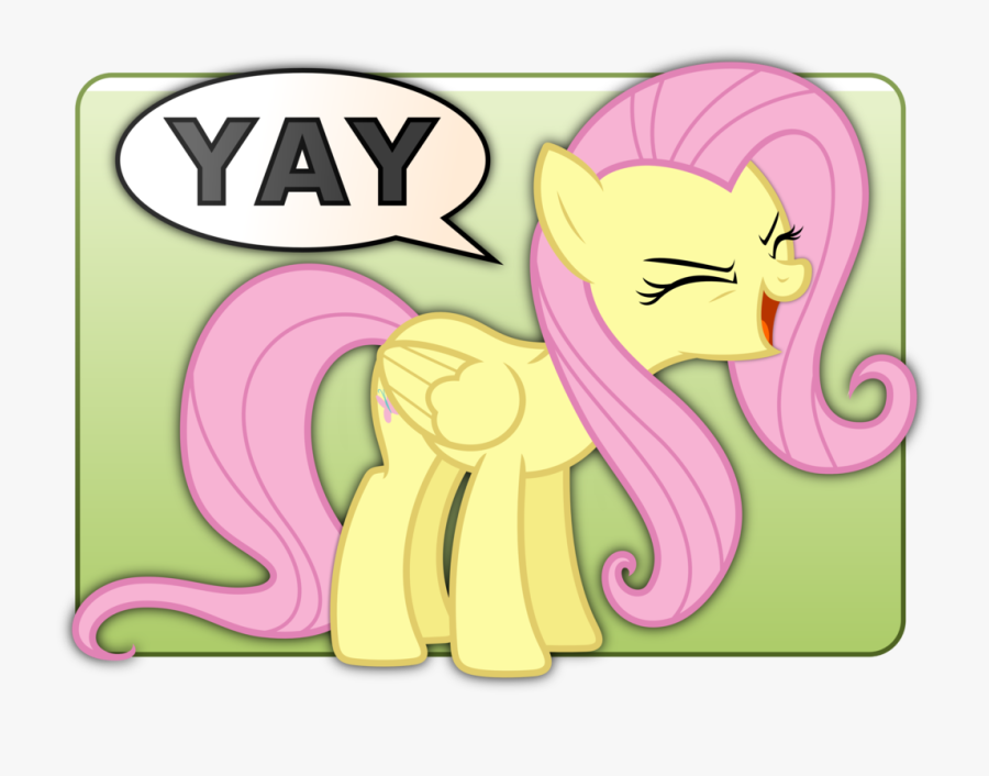 Yay Fluttershy, Transparent Clipart