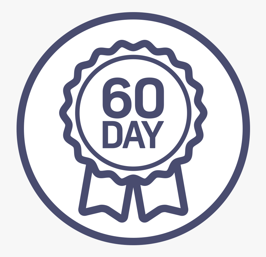 60 Day Money Back Guarantee - Medal Ribbon Icon Png, Transparent Clipart