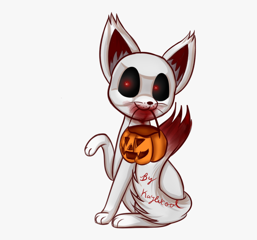 Halloween Ghost Fox Kit By Kayler - Drawing Ghost Fox, Transparent Clipart