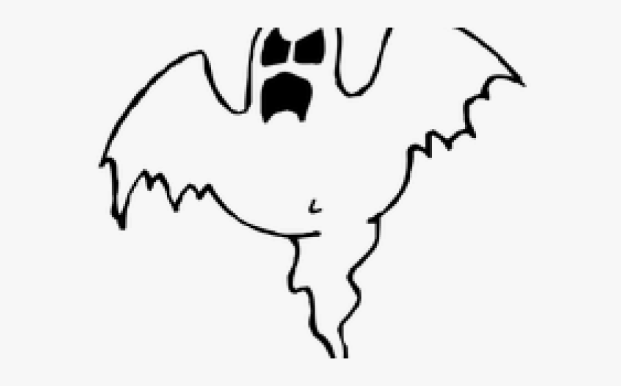 Halloween Ghost Clipart - Outline Of A Ghost, Transparent Clipart