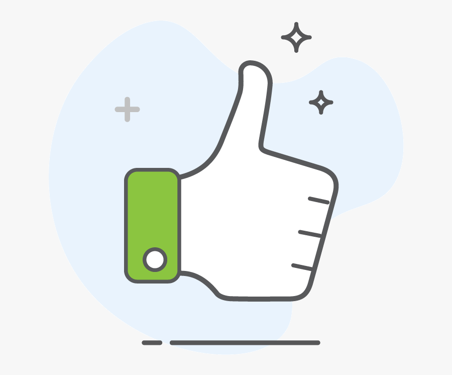 Thumbsup - Illustration, Transparent Clipart