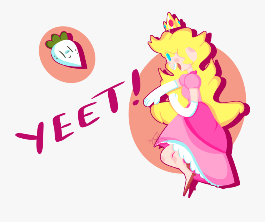 Peach Just Fucking Yeets Her Turnip In Smash - Cartoon, Transparent Clipart