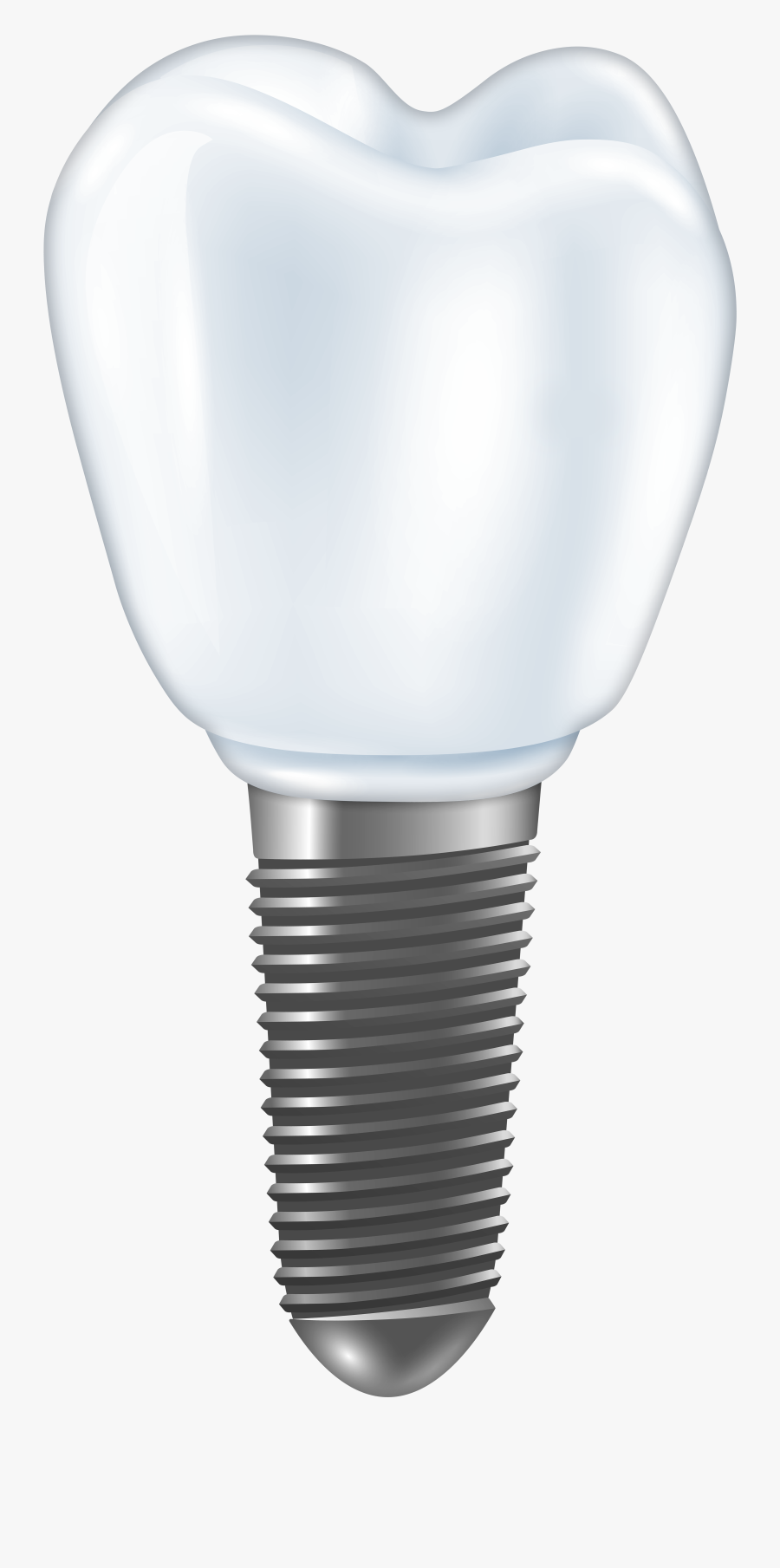 Dental Implant Png Clipart - Compact Fluorescent Lamp, Transparent Clipart