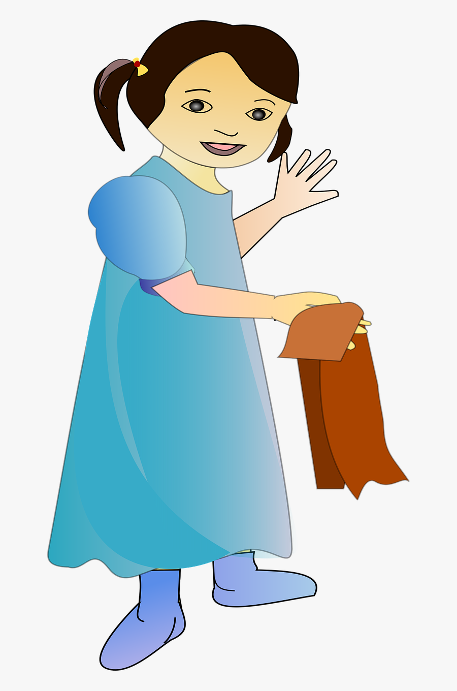 Girl Child Kids Free Picture - Cartoon, Transparent Clipart