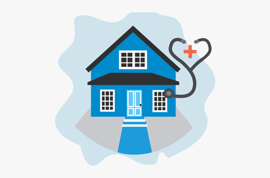 Showing A Home Protected With Medical Services - House, Transparent Clipart