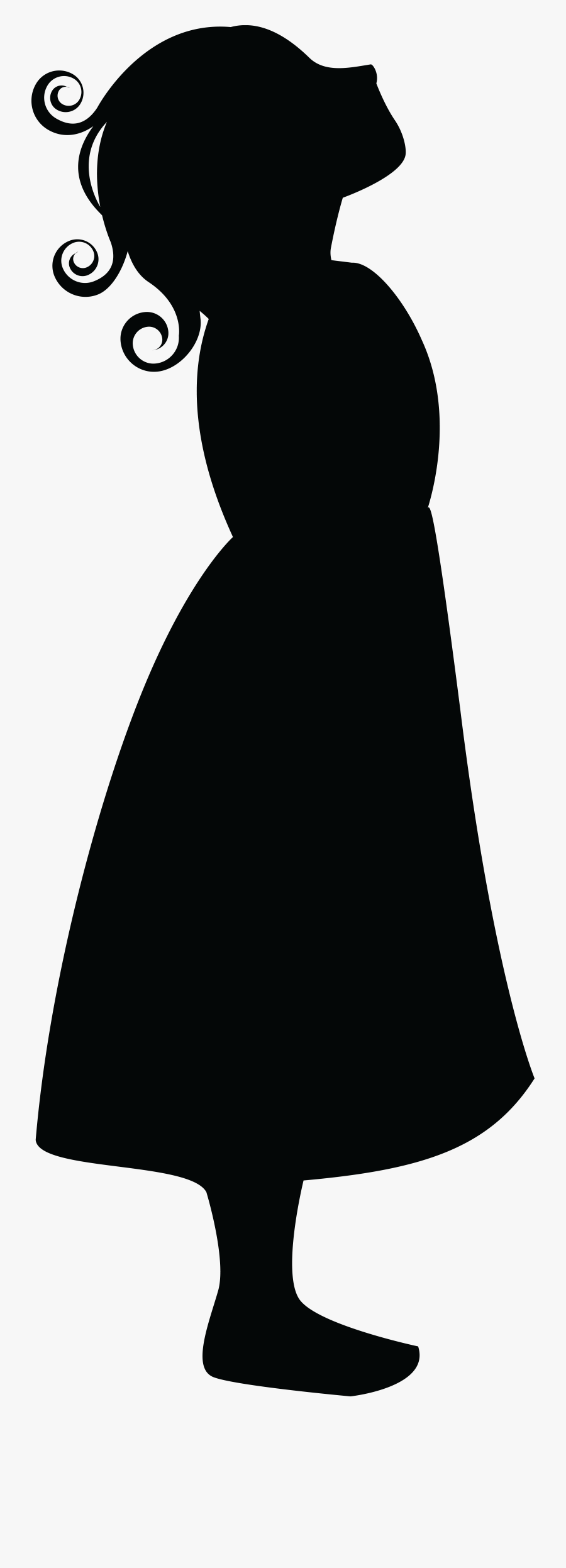 Drawing Clip Art - Clipart Girl Looking Up, Transparent Clipart