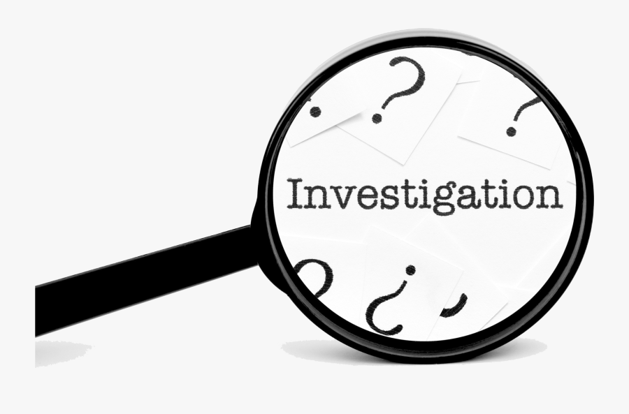 Investigating With A Magnifying Glass, Transparent Clipart