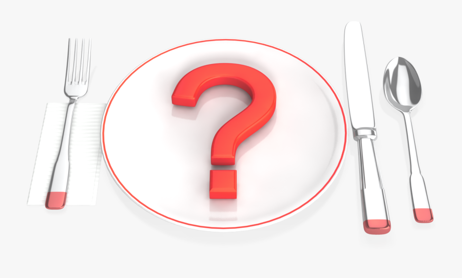 Place Setting Question Mark - Question Mark For Dinner, Transparent Clipart