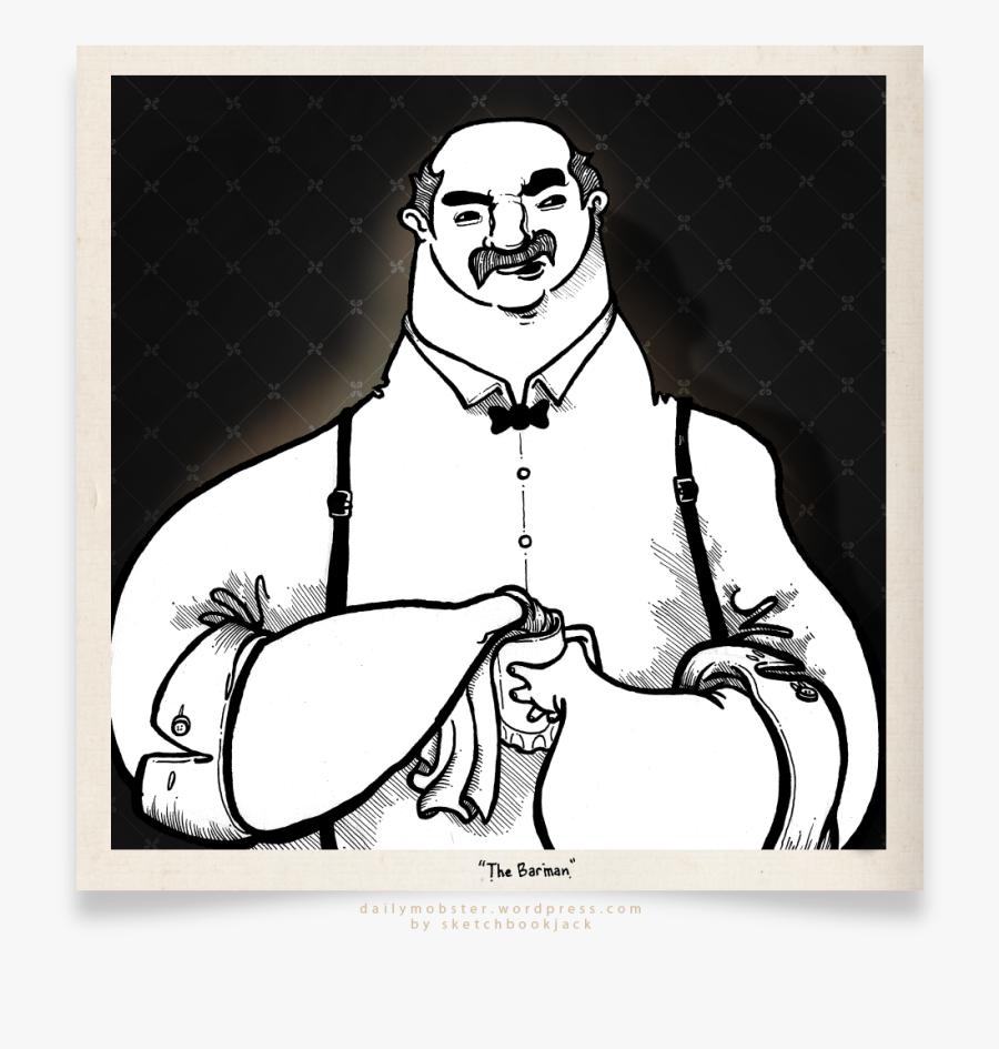 1930s Barman, Transparent Clipart
