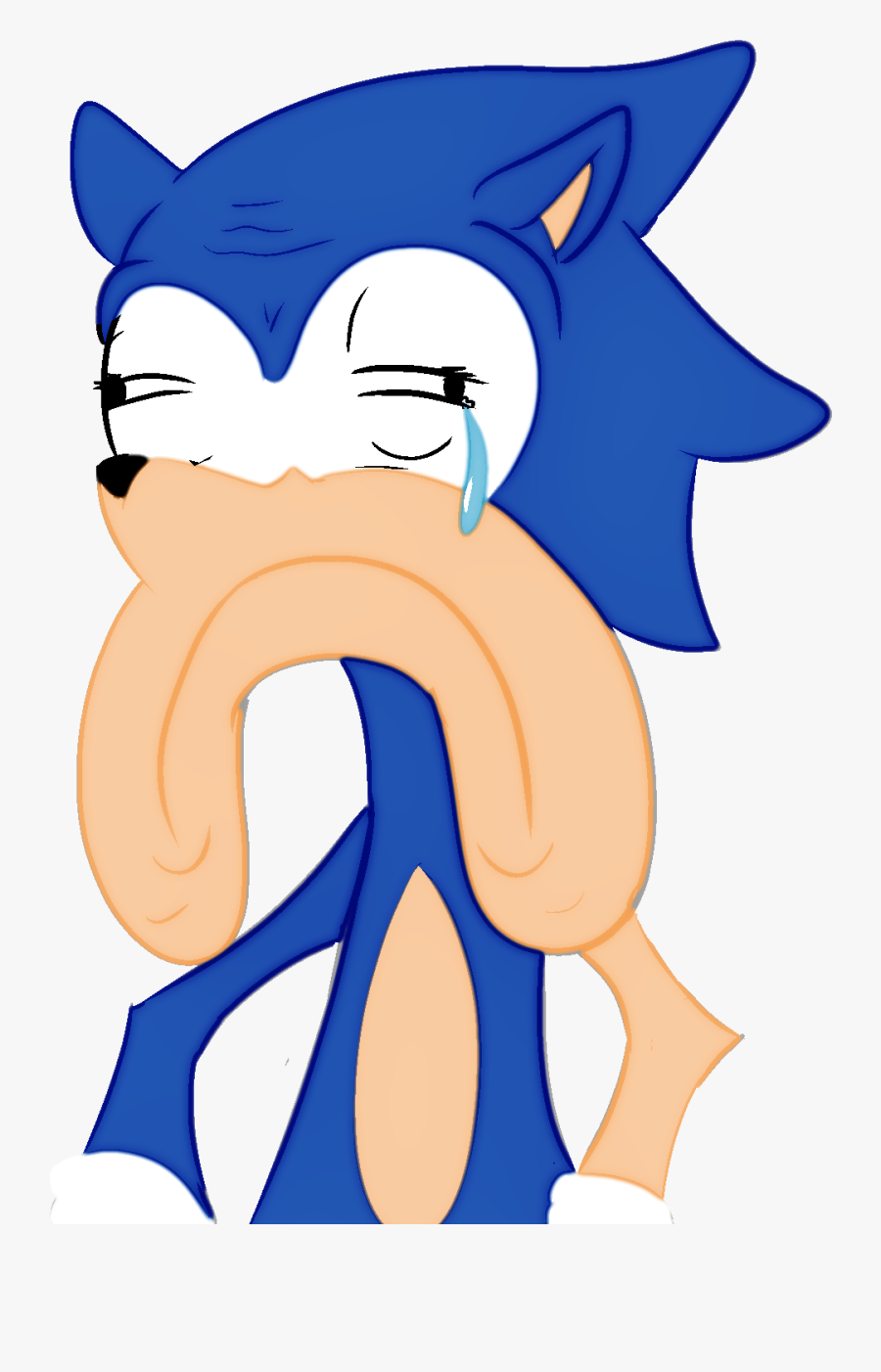 Sad Sonic, Transparent Clipart