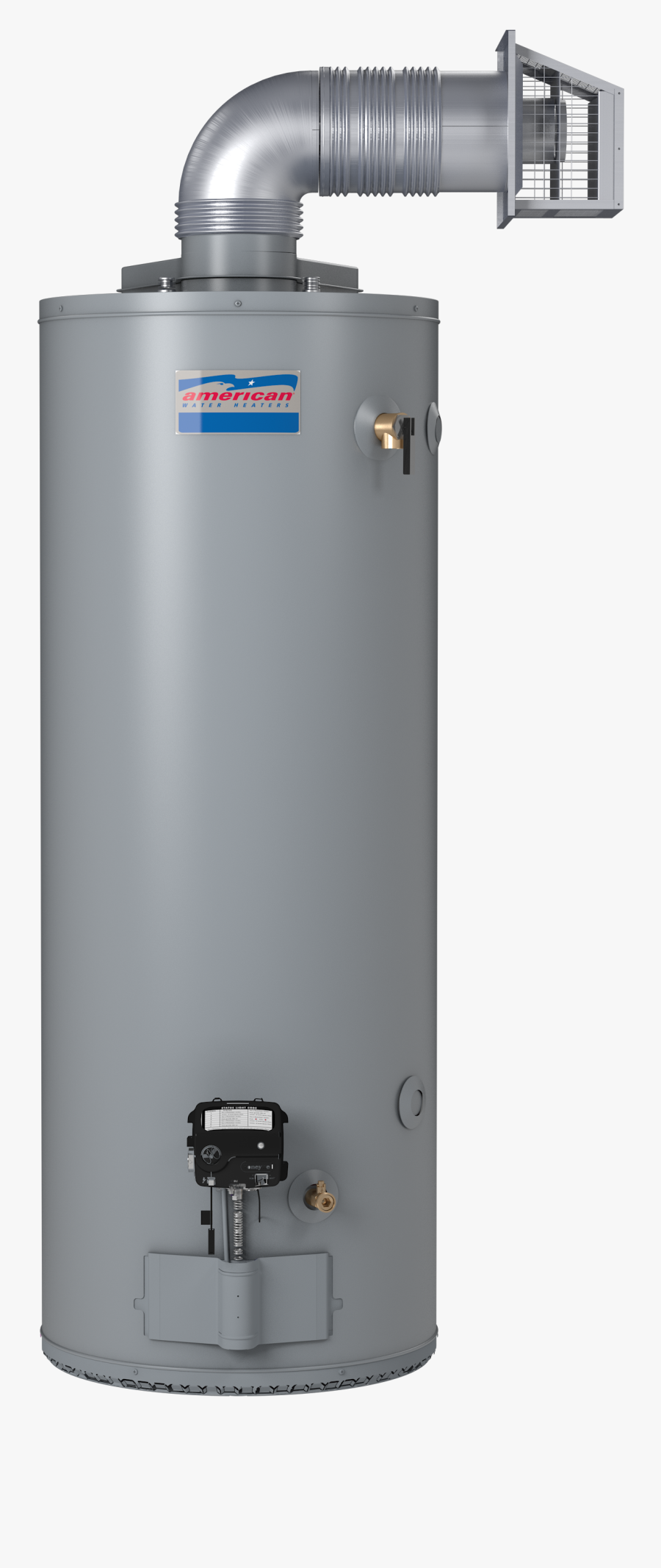 Direct Vent Natural Draft Water Heater, Transparent Clipart