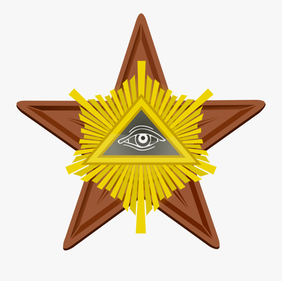 File - Barnstar - Illuminati - Svg - Evolution Of Indian Cinema, Transparent Clipart