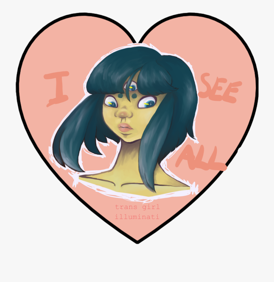 Trans Girl Illuminati By Xenoboi Trans Girl Illuminati - Cartoon, Transparent Clipart