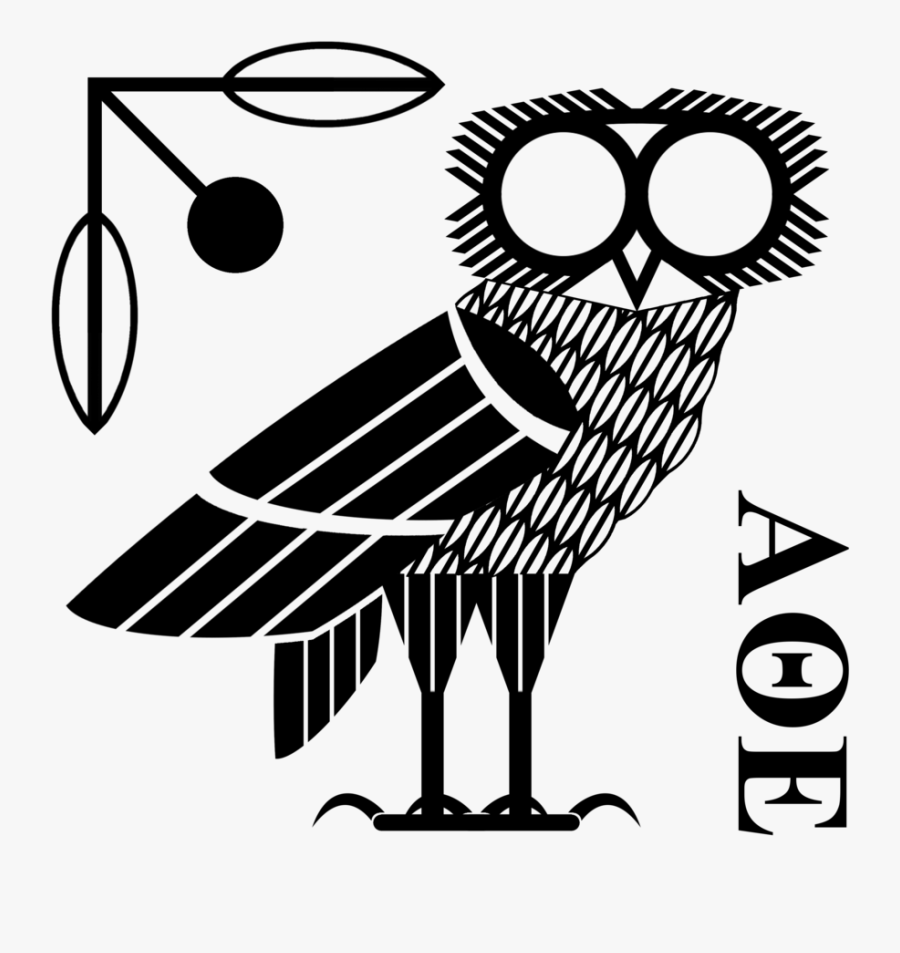 Drawn Illuminati Owl - Owl Of Athena Png, Transparent Clipart