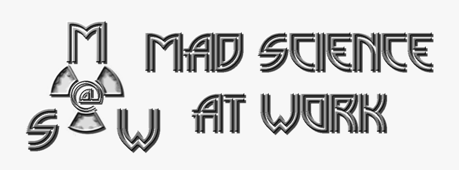 Mad Science At Work - Calligraphy, Transparent Clipart