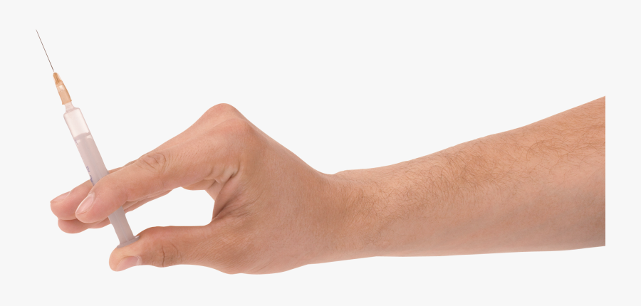Icon Syringe Png Image - Syringe With Hand Png, Transparent Clipart