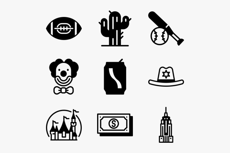 Usa - Taxes Icons Symbol, Transparent Clipart