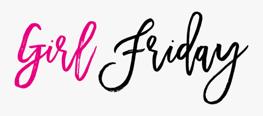 Girl Friday - Goals Cursive, Transparent Clipart