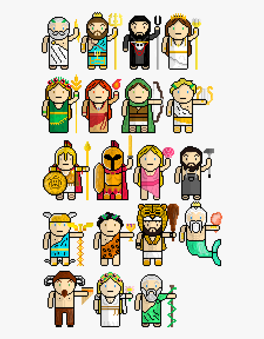 Greek Gods Cartoon Png, Transparent Clipart
