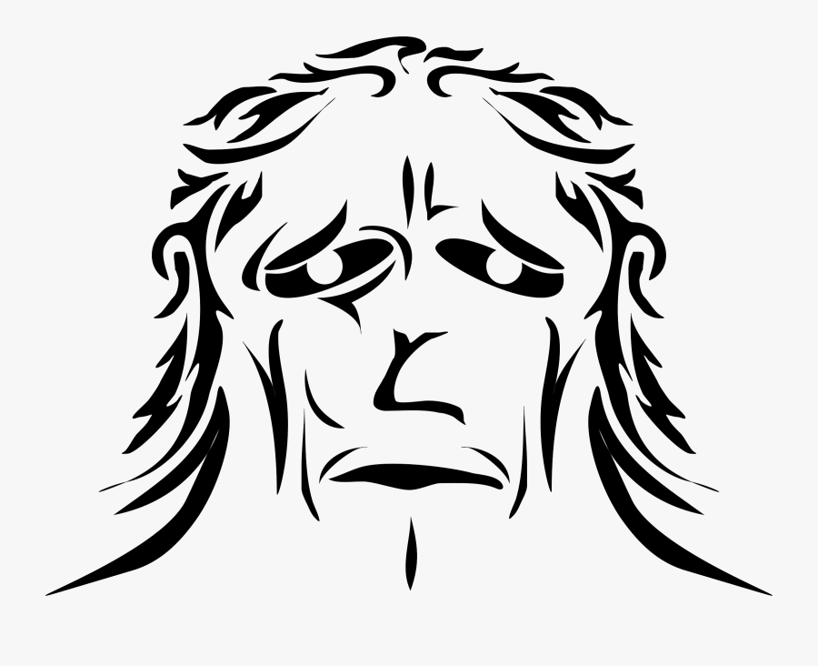 Apish Face Frown Clip Arts - Gambar Kepala Kera, Transparent Clipart