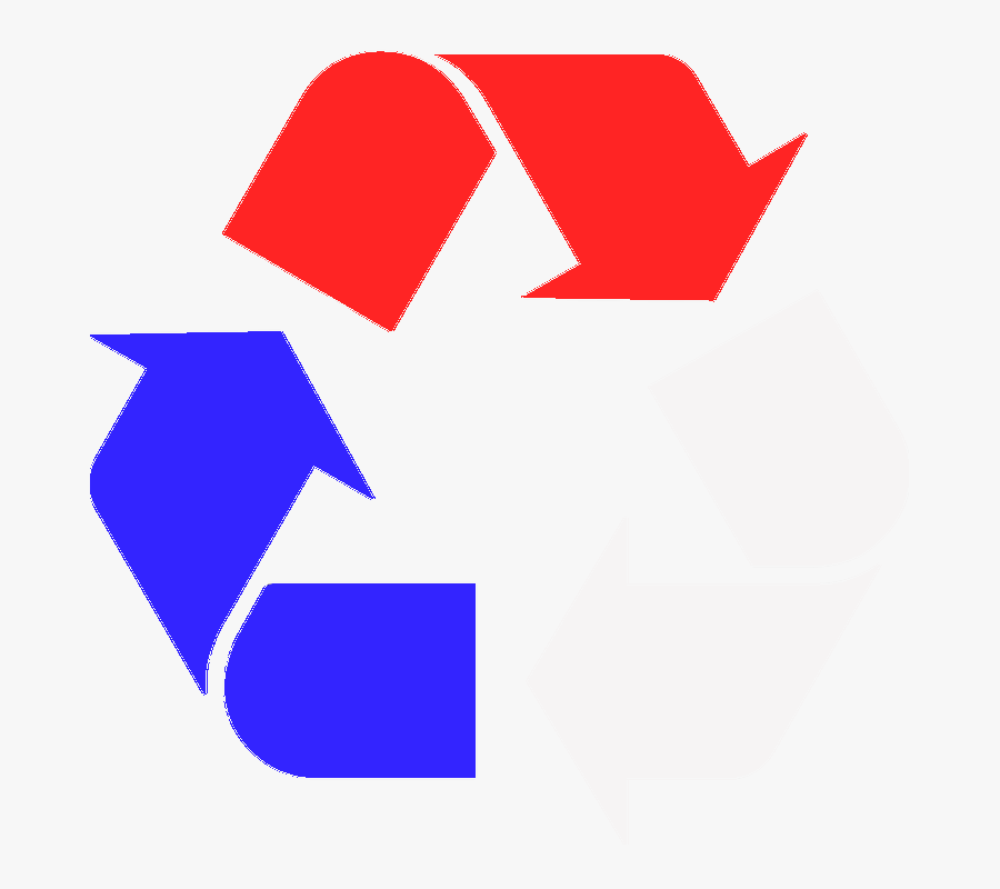 Gray Recycle Symbol, Transparent Clipart