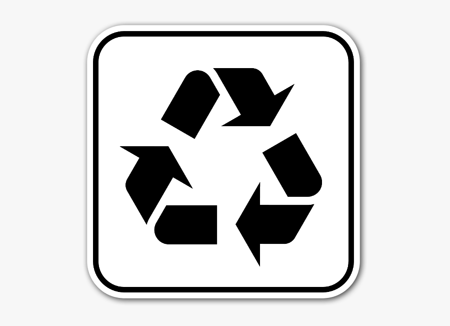Recycling Symbol Sticker - Recycle Sign, Transparent Clipart