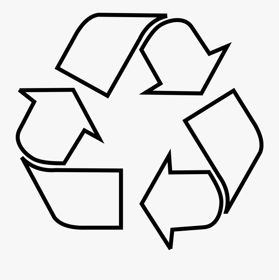 Recycle Symbol Clipart Black And White, Transparent Clipart