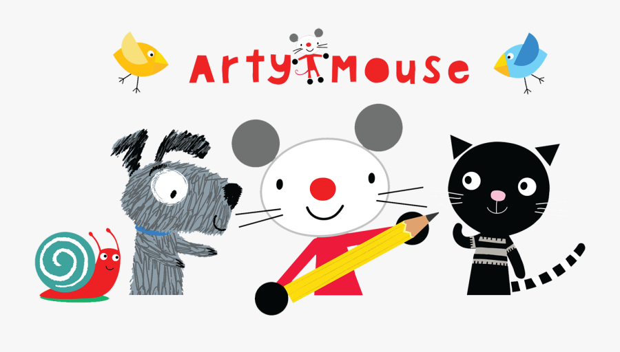 Arty Mouse, Transparent Clipart