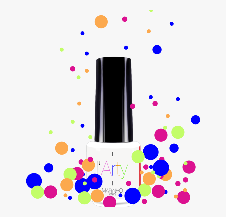 Semi-permanent Transparent Varnish Bottle With Multicoloured - Circle, Transparent Clipart