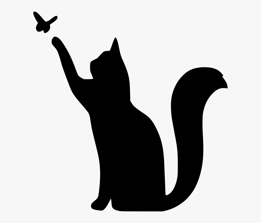 Sewing Box Crafts - Cat Stencil, Transparent Clipart