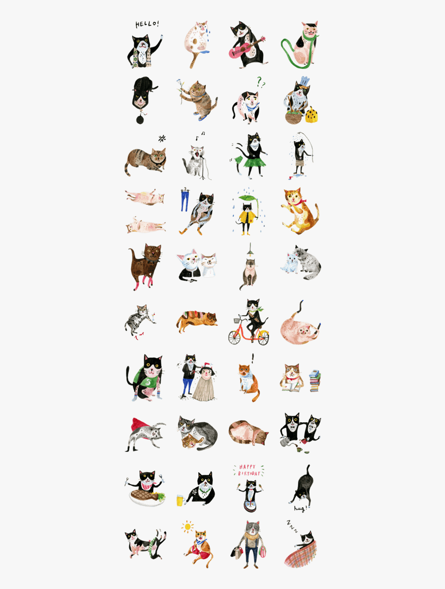 イラスト 猫 表情, Transparent Clipart