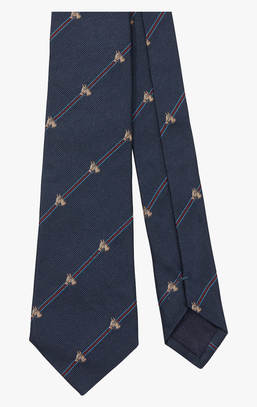 Blue Navy Animal Jacquard Silk Tie Fw19 Collection, - Stitch, Transparent Clipart