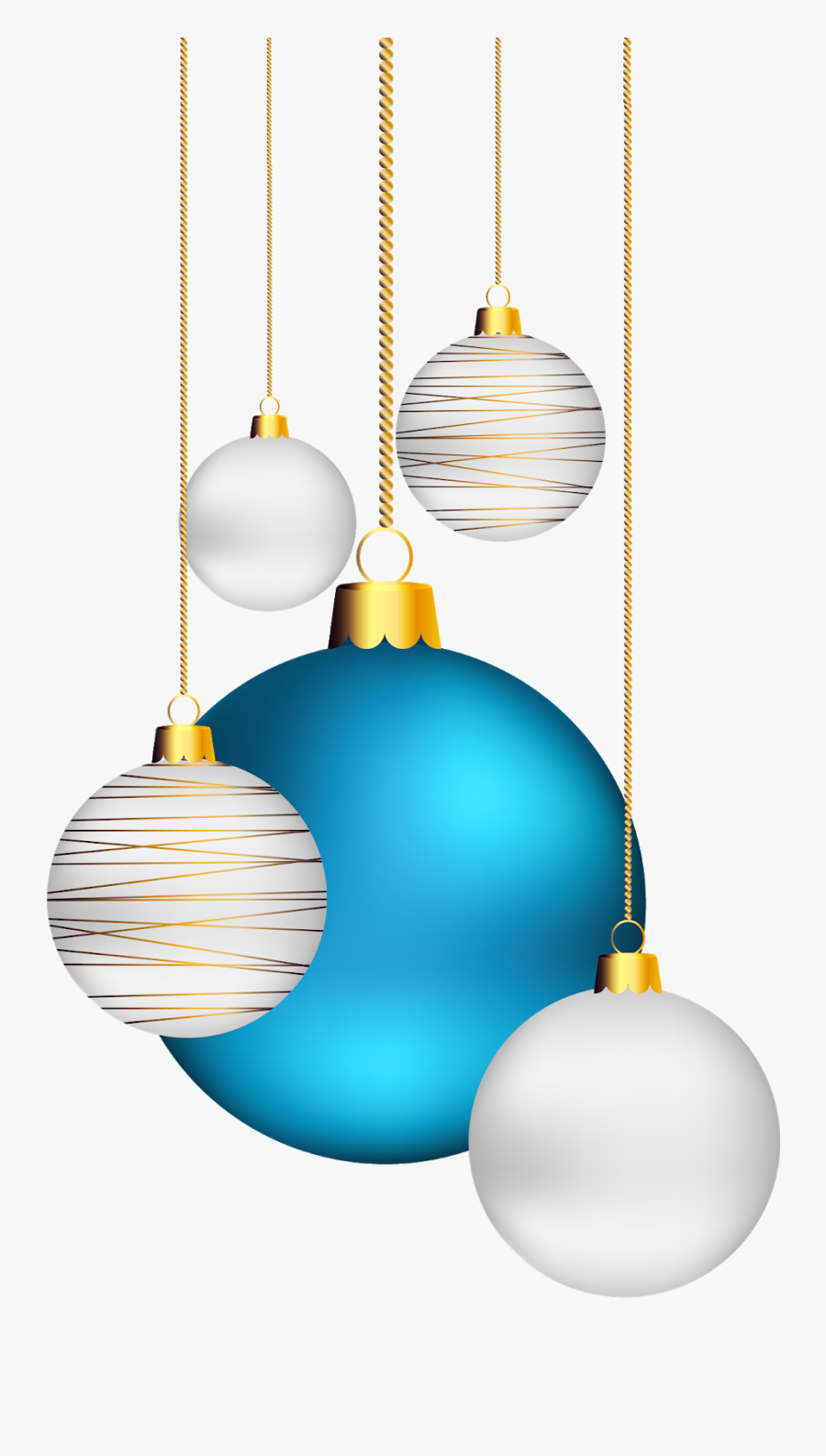 Transparent Background Christmas Balls Clipart, Transparent Clipart