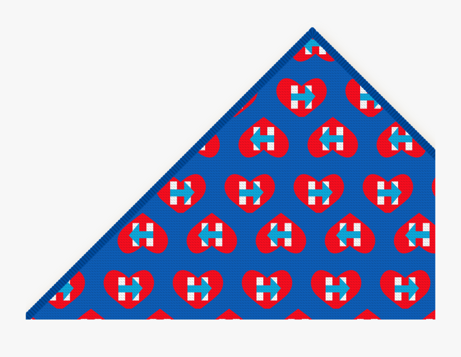 Hearts With Hillary Scarf Blue - Traffic Sign, Transparent Clipart