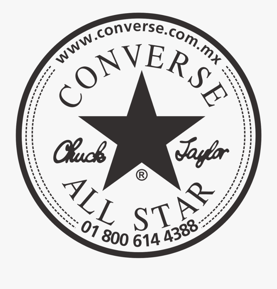 Converse Clipart All Star Converse - Converse Logo Black And White, Transparent Clipart