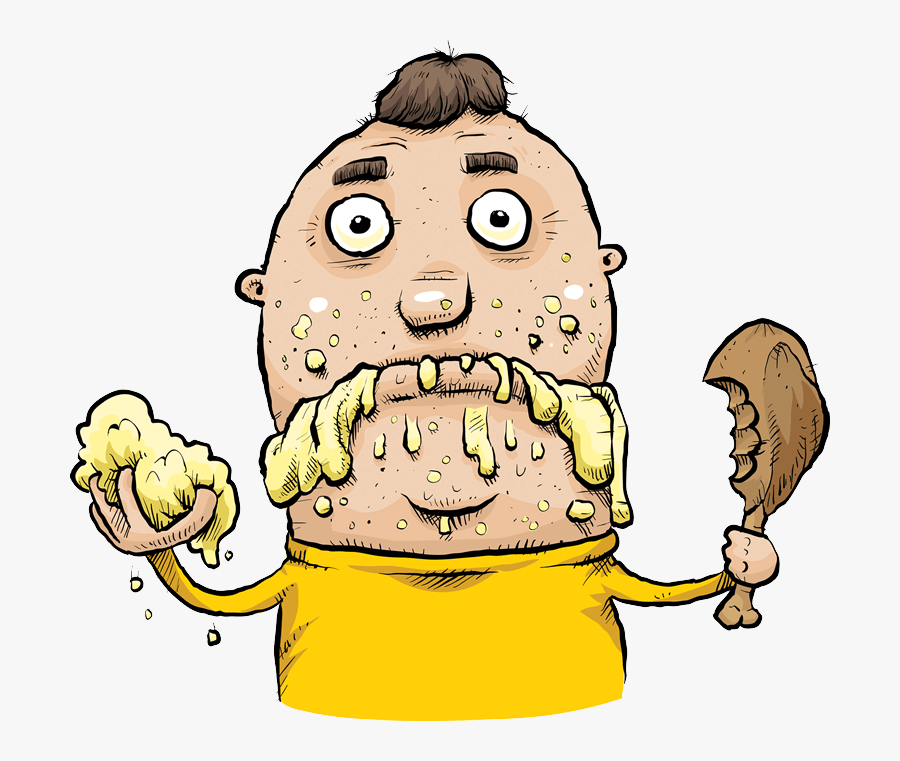 Bob The Forex Trader - Cartoon Eating Food, Transparent Clipart