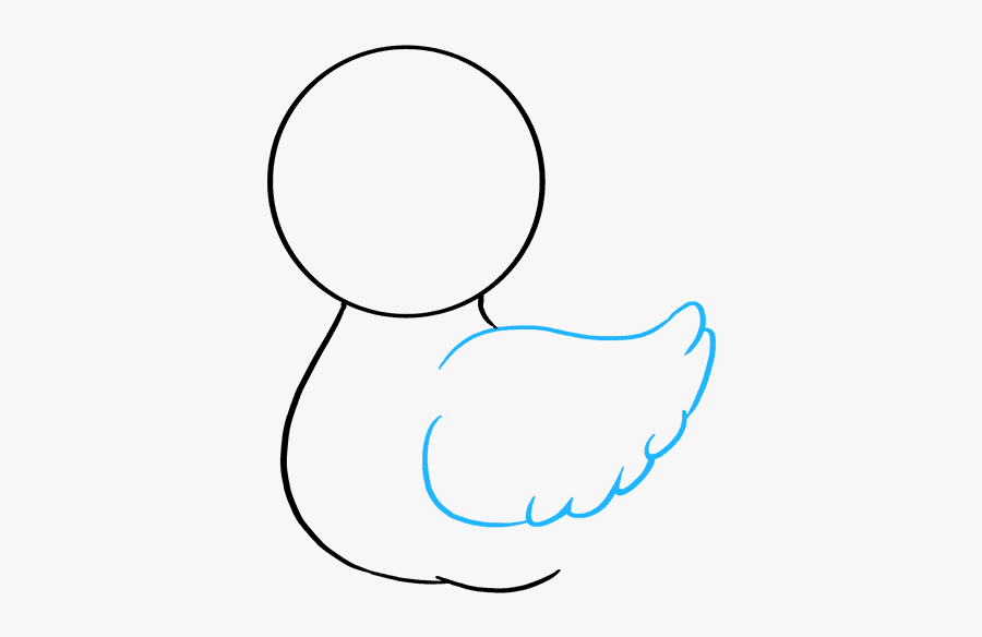 How To Draw Baby Duck - Line Art, Transparent Clipart
