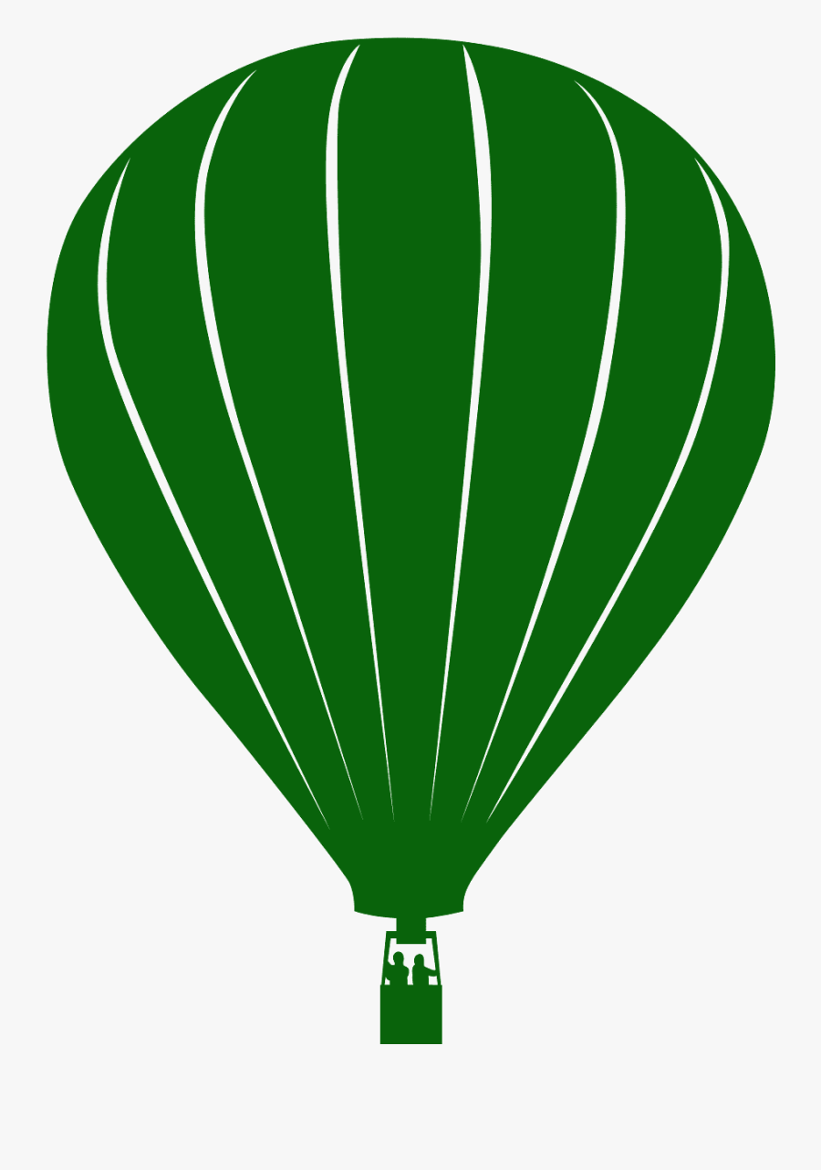 Silueta De Un Globo Aerostatico, Transparent Clipart