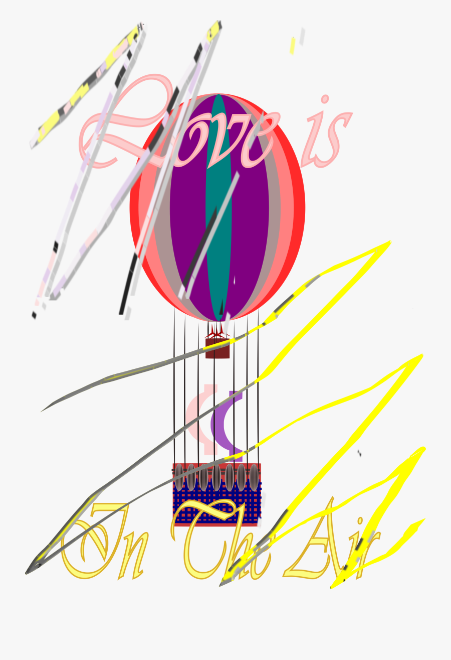Hot Air Balloon - Greeting Card, Transparent Clipart