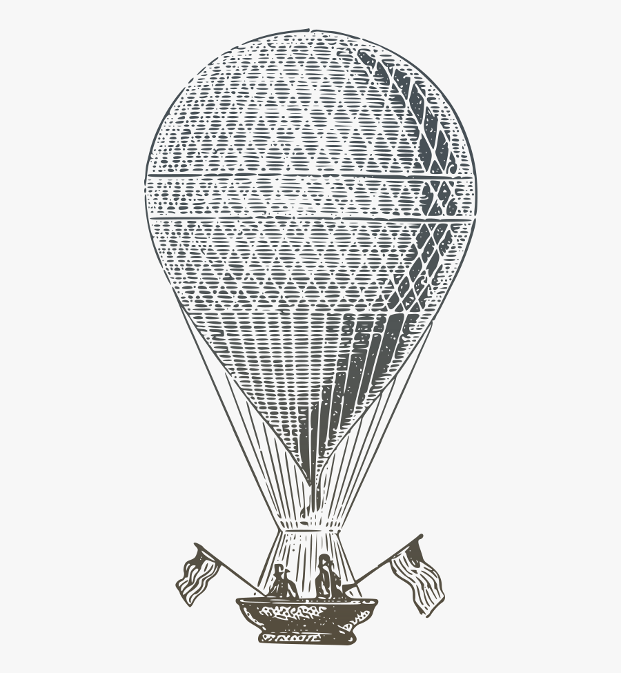 Drawing Air Balloon - Balloon, Transparent Clipart